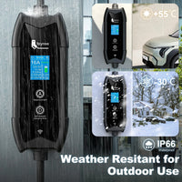 Thumbnail for Bærbar Elbillader Type 2 – 16A 3,5kW med WiFi og APP-styring | 1-faset | 5m kabel